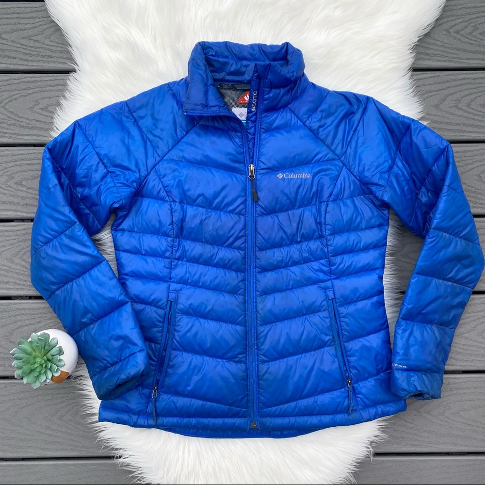 Colombia Blue Puffer Jacket - Picture 1 of 3